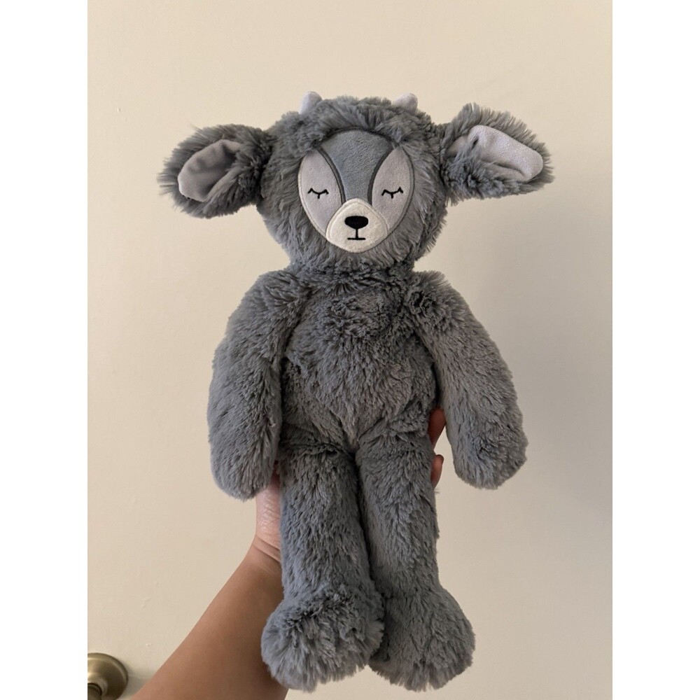 Slumberkins Gray Goat Ibex Kin Plush Stuffed Animal Toy Lovey 13" Sleeping